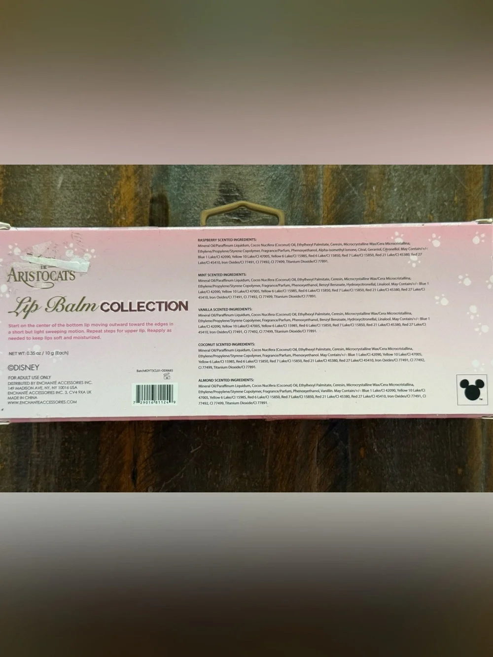 Disney The Aristocats Macaron Lip Balm Collection Set of 5 NIB